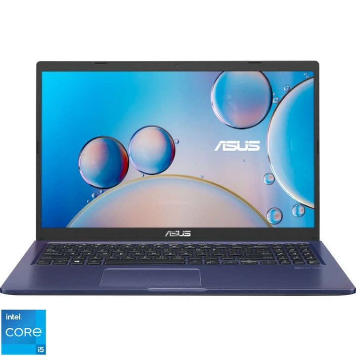 Laptop ASUS X515EA cu procesor Intel Core i5-1135G7, 4 nuclee, 8MB, 15.6" FHD, 20GB DDR4, SSD 2TB NVME, Intel Iris Xe Graphics, no os, peacock blue