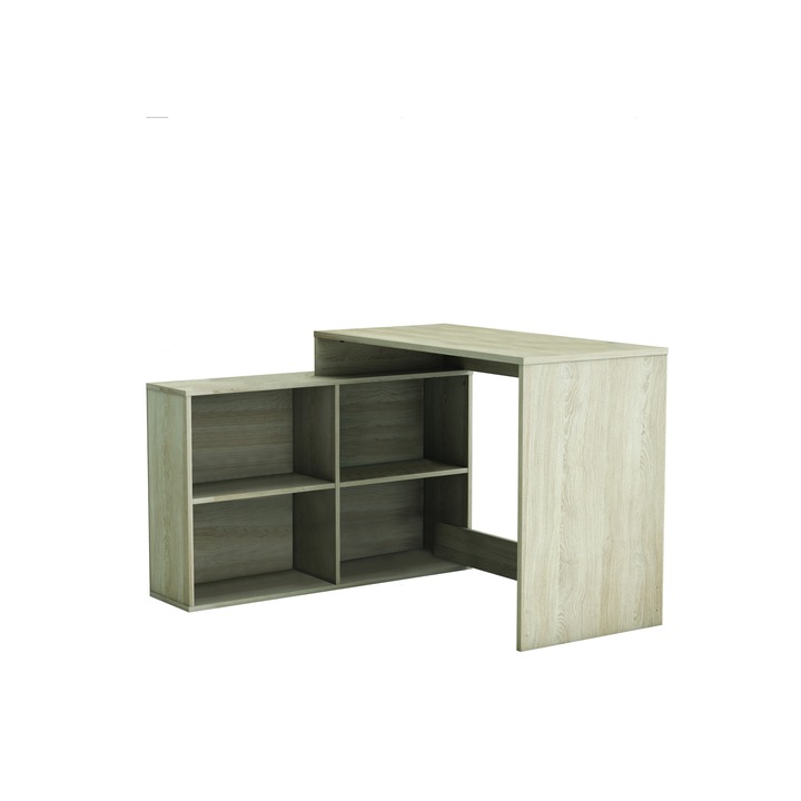 Masa du Birou, Lavish Home, LISA, 111,9x100,7x76,7 cm, stejar