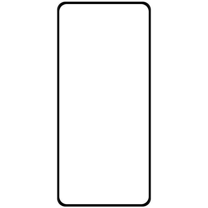 Xiaomi Mi 10T Lite 5G képernyővédő fólia, Secure Glass, Full Glue, 10D, Fekete