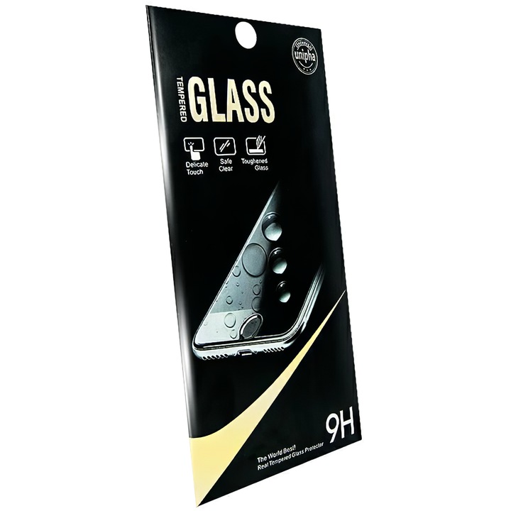 PP+ képernyővédő fólia Samsung Galaxy A22 5G A226 telefonhoz, Secure Glass, Full Glue, 2.5D