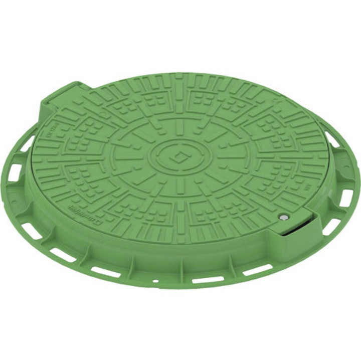 Capac Rotund VODALAND din Polipropilena PL600 A15 Ø 800 mm 80 mm Verde