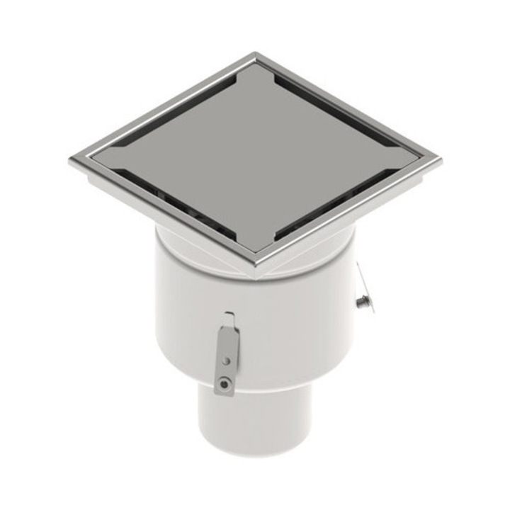 Sifon Pardoseala Inox Stainless VODALAND Gratar Inox 250x250x312 mm Iesire Verticala Ø 110 mm