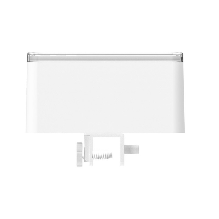 Distribuitor digital inteligent de hrana pentru pesti, Uudeals®, ABS, Alb