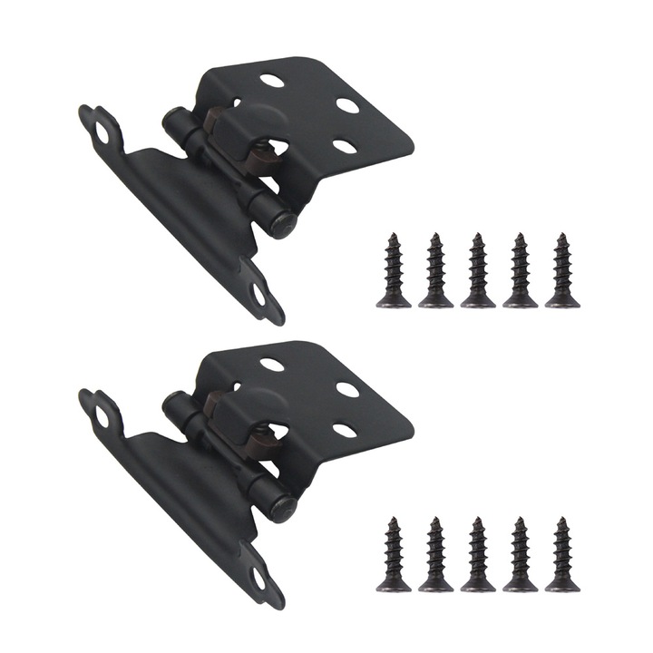 2 db összecsukható ajtópántot tartalmazó csomag fekete csavarokkal