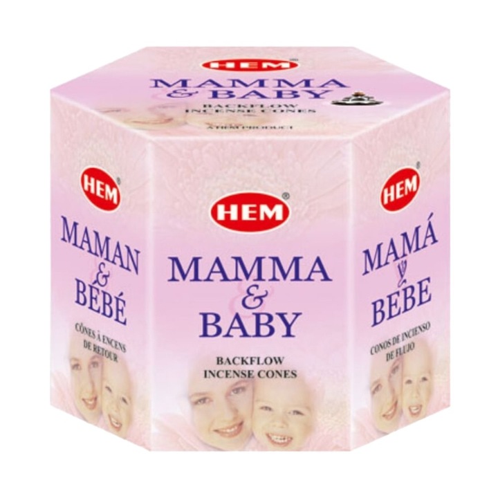 Set 2 x Conuri Parfumate Backflow, Mamma Baby