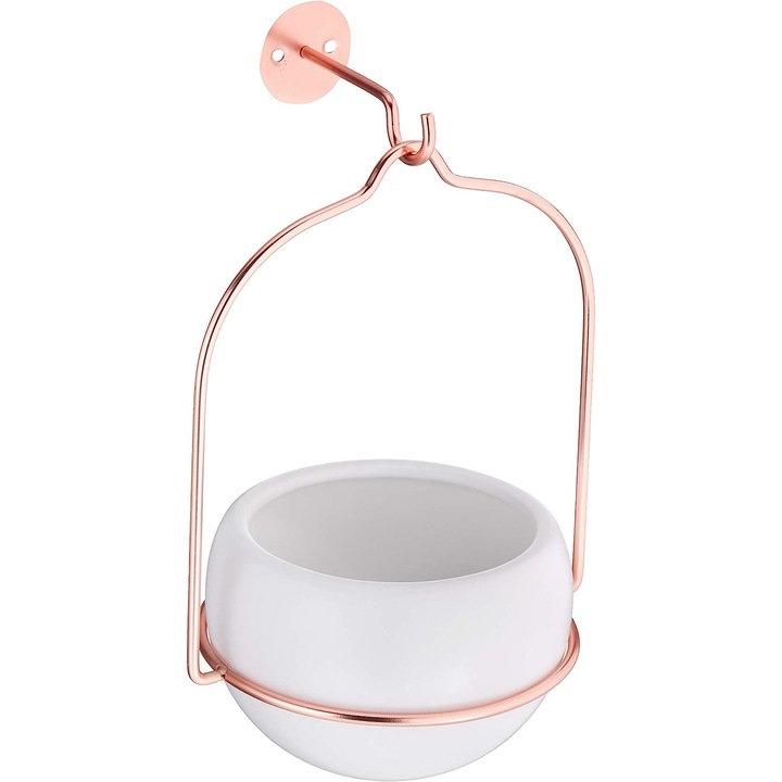 Ghiveci rotund cu suport de perete