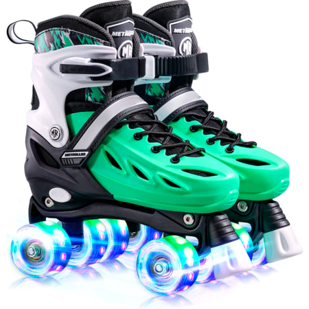 Role reglabile pentru copii si adulti, roti luminoase din silicon, 4 ...