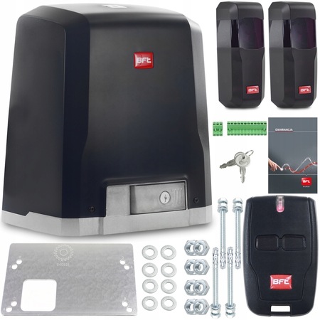 Kit pentru porti culisante cu panou de control, BFT, A400, Negru