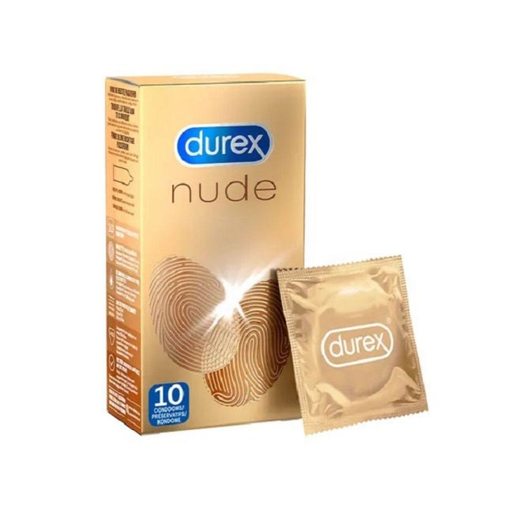 Prezervative Durex Nude Sans Latex, 10 buc
