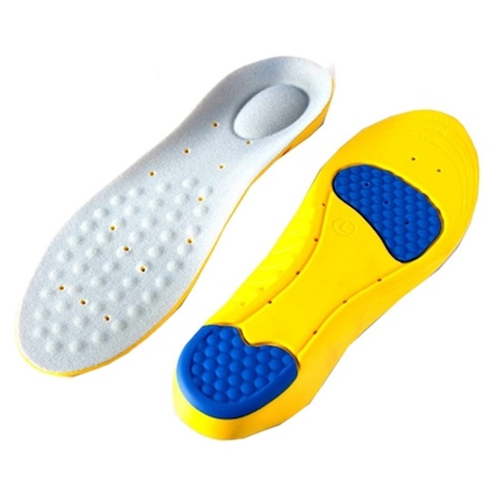 Set Branturi (talpici) sport din spuma cu memorie, cu absorbtie soc, SkyFoam, marimea 42-45, ajustabile