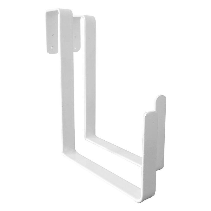 Set 2 bucati suporti jardiniere metal, vopsire in camp electrostatic, Premium, BalustradeTM, Metal Alb