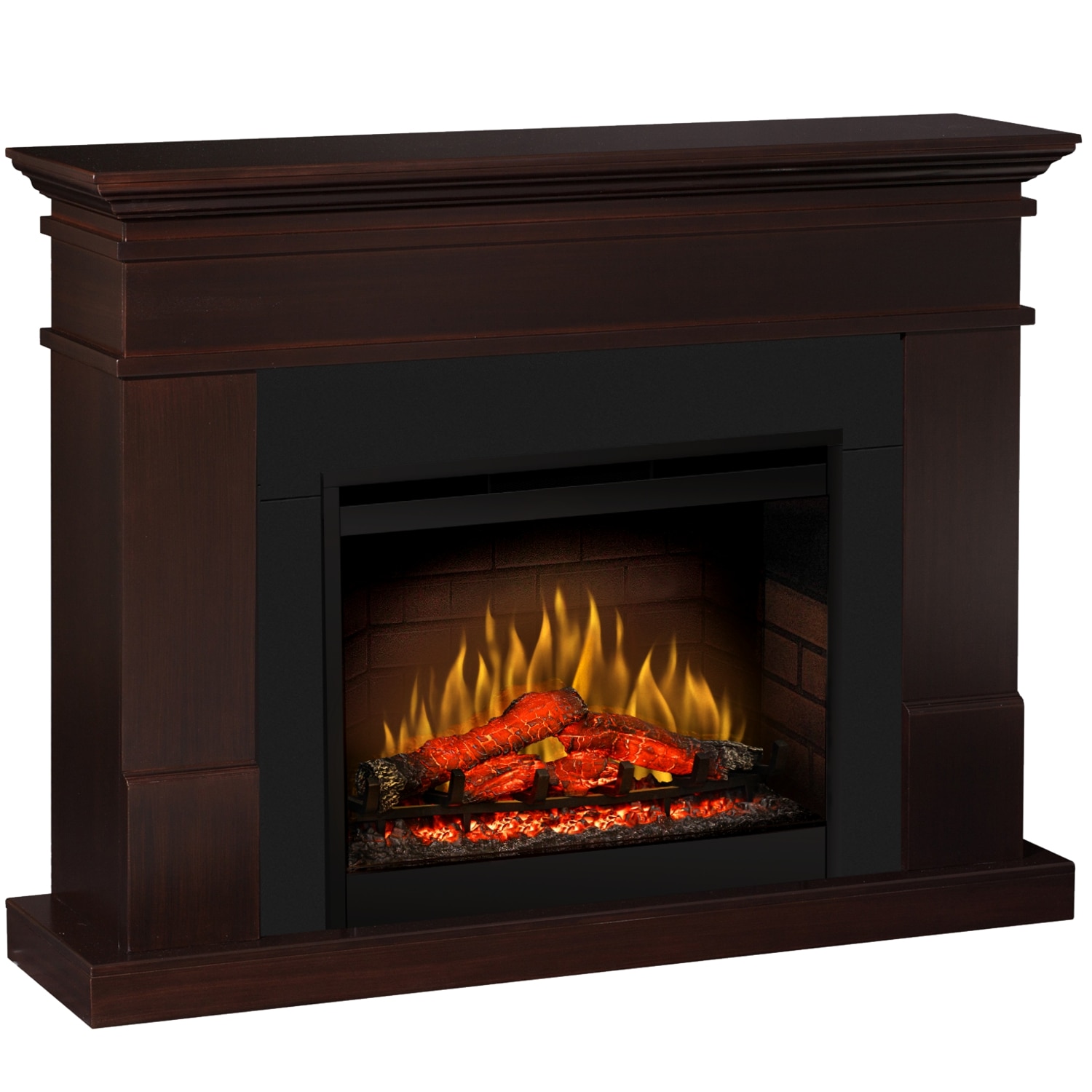 Semineu Lisabona Deluxe mahon - cu focar electric 3D Dimplex Optiflame DF2608-EU cu sunet