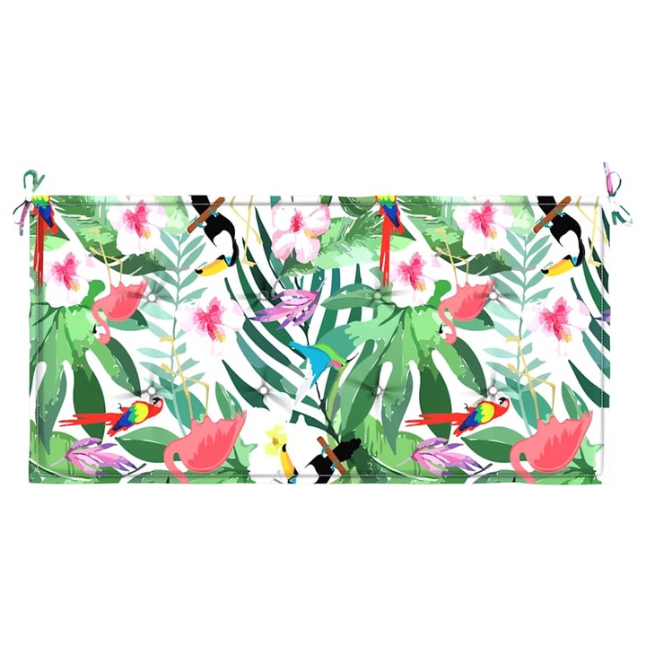 Perna banca de gradina vidaXL, multicolor, 100x50x4 cm, textil oxford 361115