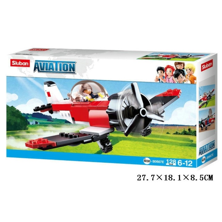 Sluban építőkészlet, Vadászrepülőgépek, 128 db, M38-B0667E