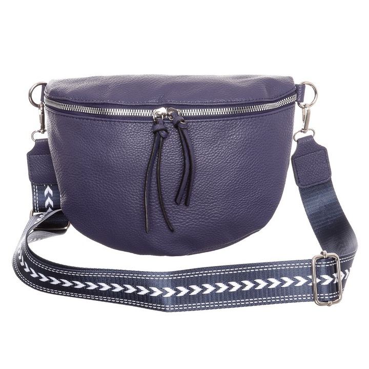 Női táska, Hernan Bag's Collection, kék, műbőr, 26 x 19 x 8 cm