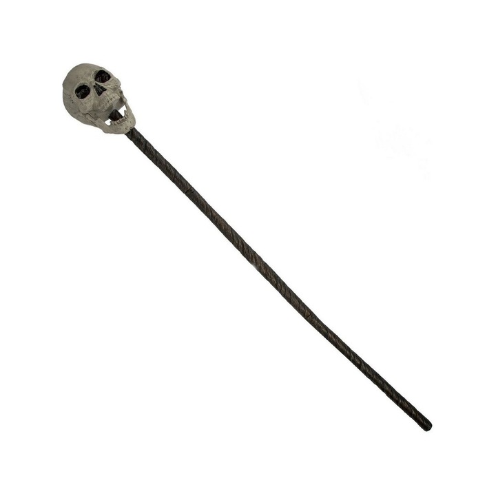Бастун с череп, My Other Me, 152 см, черен