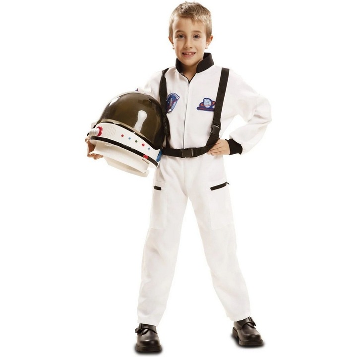 Costum astronaut pentru copii, My Other Me, Poliester, 11 ani, 146 cm, Alb