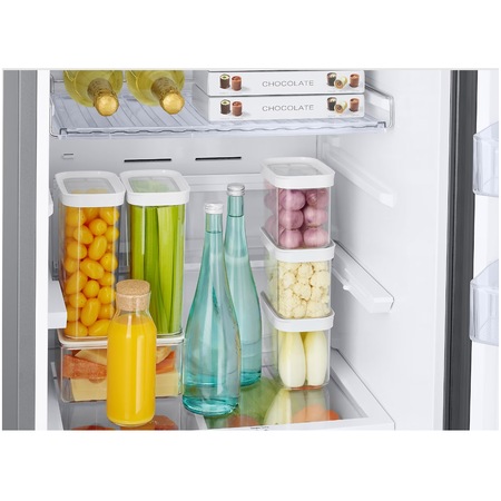 Combina frigorifica Samsung Bespoke RB38C676CB1/EF, 390 l, No Frost, Clasa C, All Around Cooling, WiFI & AI Energy, Smart Control, H 203 cm, Dark Inox