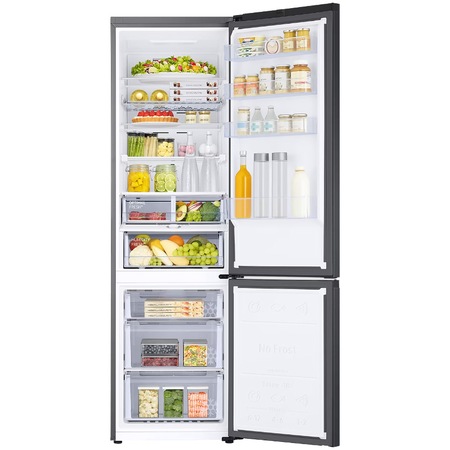 Combina frigorifica Samsung Bespoke RB38C676CB1/EF, 390 l, No Frost, Clasa C, All Around Cooling, WiFI & AI Energy, Smart Control, H 203 cm, Dark Inox