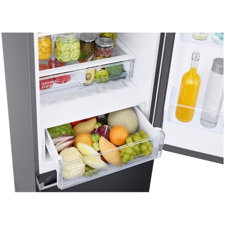 Combina frigorifica Samsung RB38C607AB1/EF, 387 l, No Frost, Clasa A, Smart Control, H 203 cm, Dark Inox