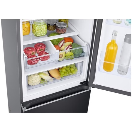 Combina frigorifica Samsung RB38C607AB1/EF, 387 l, No Frost, Clasa A, Smart Control, H 203 cm, Dark Inox