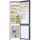Samsung RB38T607BB1/EF Hűtőszekrény, 387 l, No Frost, CXasa B, Twin Cooling Cool Select+, M 203 cm, Dark Inox