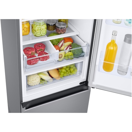 Combina frigorifica Samsung RB38T607BS9/EF, 387 l, No Frost, Clasa B, Twin Cooling Cool Select+, H 203 cm, Inox