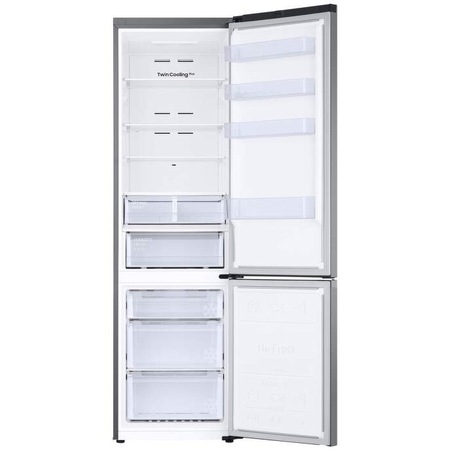 Хладилник Samsung RB38C607AS9/EF, 387 л, No Frost, Клас A, Twin Cooling Plus, Smart Control, H 203 см, Inox