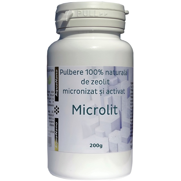 Microlit 100%-ban természetes mikronizált és aktivált zeolit por, 200gr, Aqua Nano