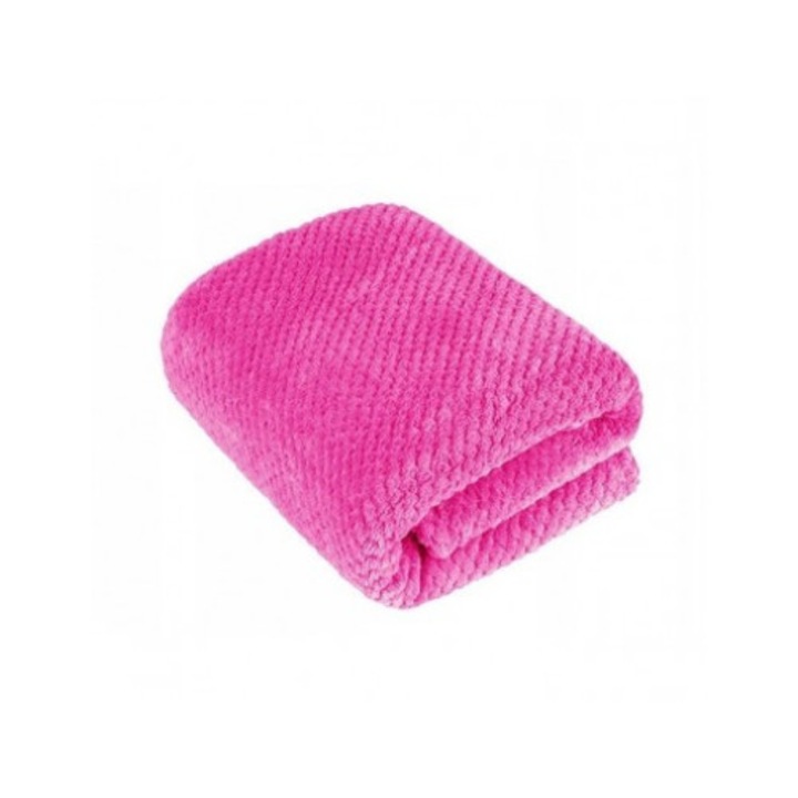 Топло микрофибърно одеяло 150 х 200 см Розово