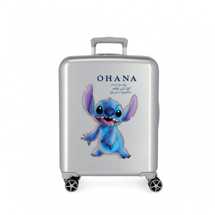 Troler cabina copii ABS Disney 100 Stitch, 55x40x20 cm