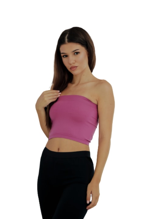 Női mikroszálas melltartó, pánt és varrás nélkül, lila, univerzális méret