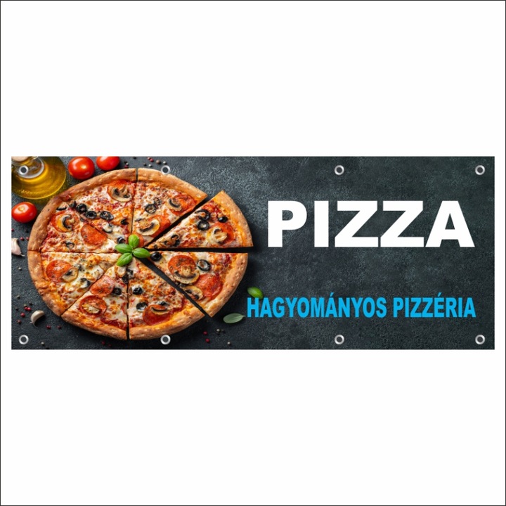 Banner MEDIA, "Pizzéria" modell 2, 150 x 60 cm