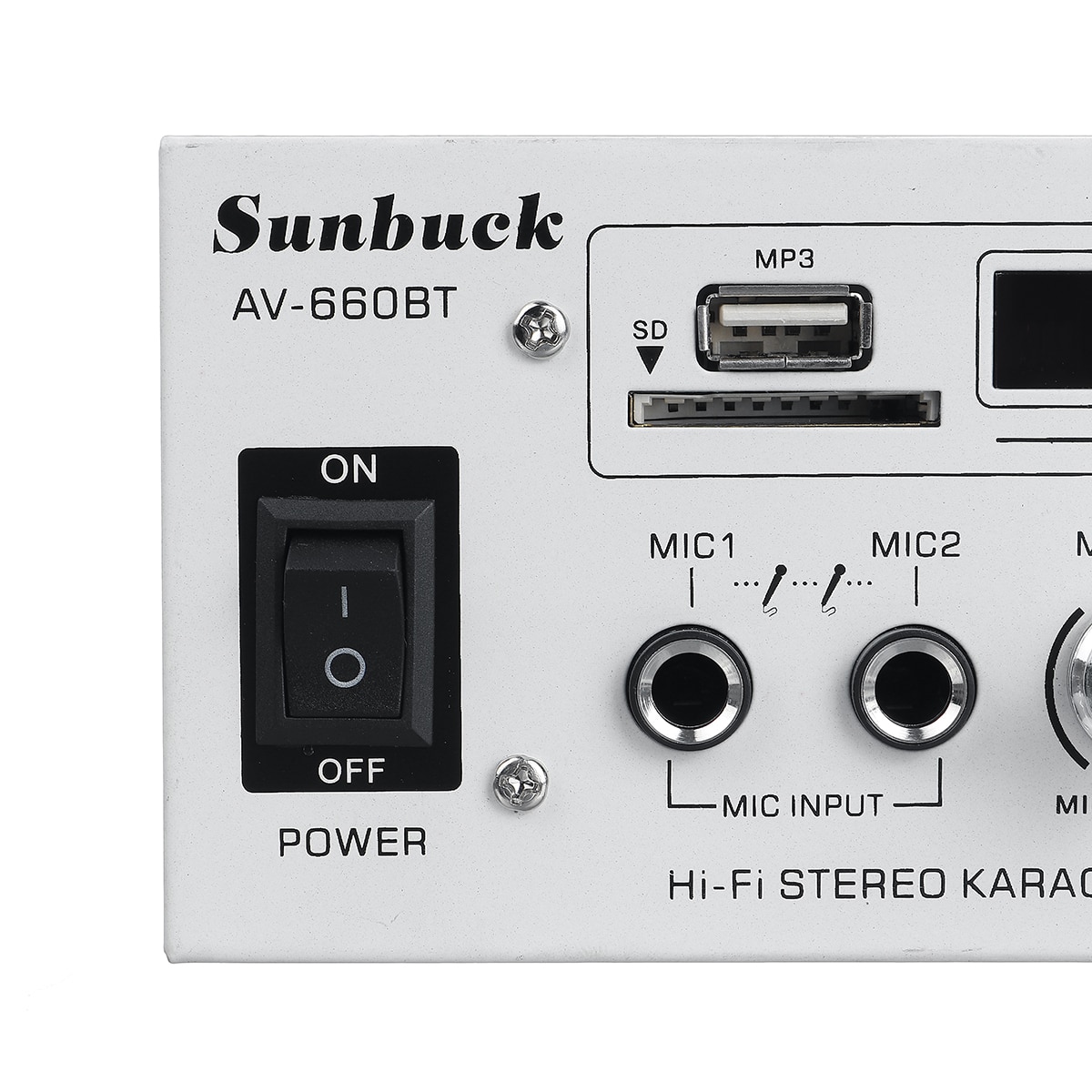 Amplificator, SUNBACK, 2000W, 20KH-20KHz, 200x70x190mm, Alb - eMAG.ro