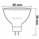 Set 10 becuri LED, MR16, 580lm, 4000K, 120°, Neutru