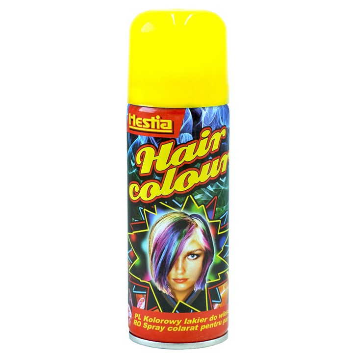 Spray pentru colorarea parului Hestia culoare Galben 150ml