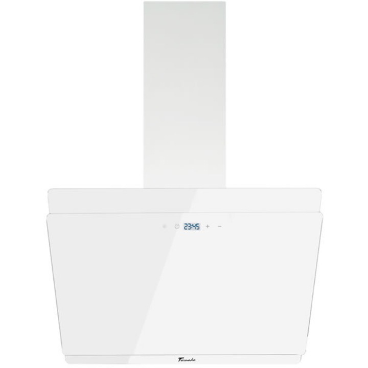 Декоративен аспиратор Tornado Notos 1200 (90), 1 мотор, ширина 90 см, 4 скорости, абсорбция 1200 м3/час, Бял