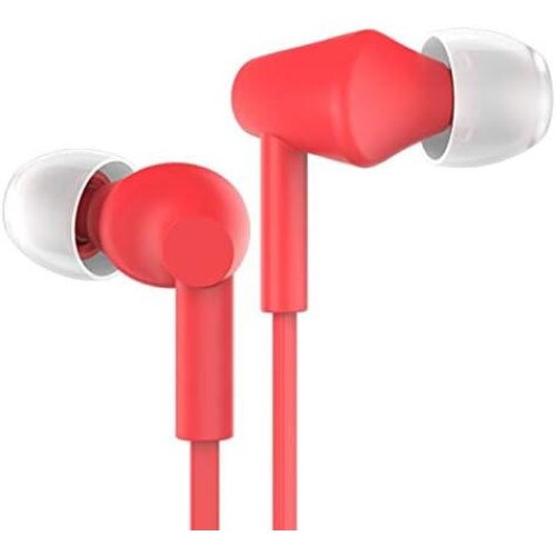 Casti Audio cu fir Joyroom E 106, conector Jack 3.5mm, In Ear, Functii control volum, Rosu