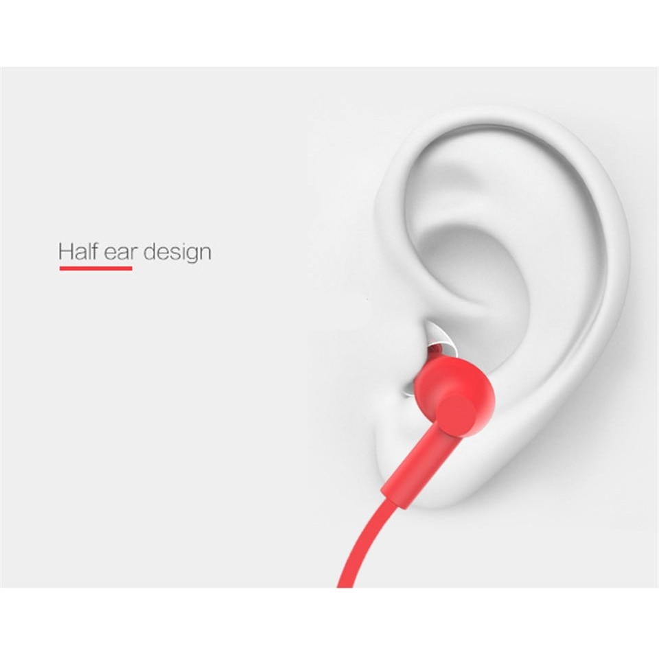 Casti Audio cu fir Joyroom E 106, conector Jack 3.5mm, In Ear, Functii control volum, Rosu