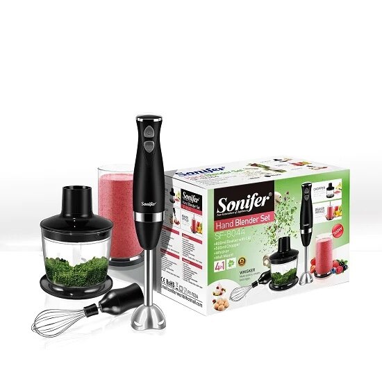 Комплект блендер 3 в 1 Sonifer, SF-8044, Мощност 500W, Вертикален ...