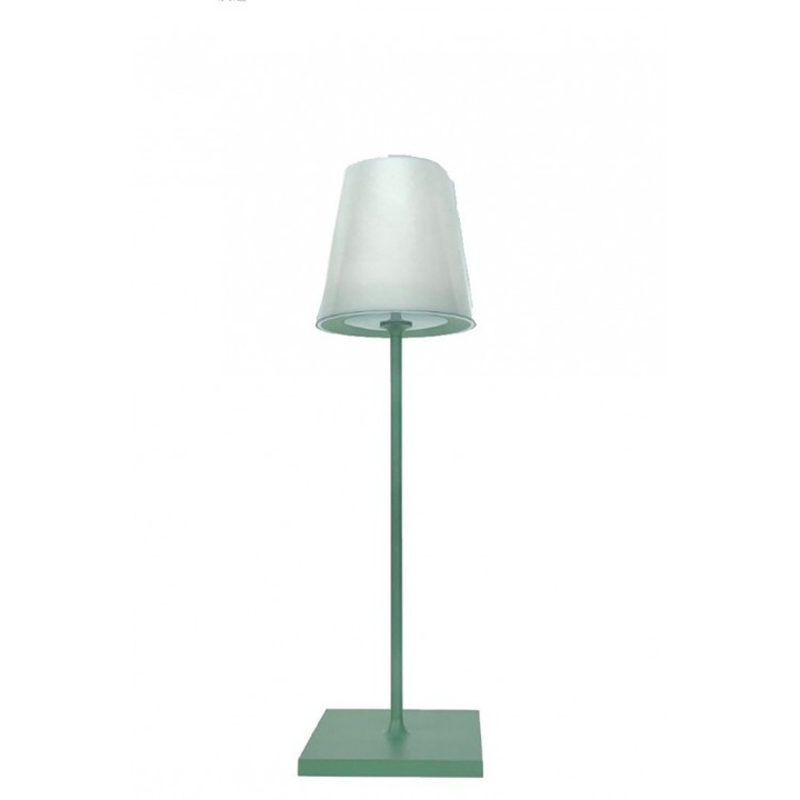 Lampa de masa cu LED, reincarcabila, lumina RGB, DL-XTD861, culoare verde