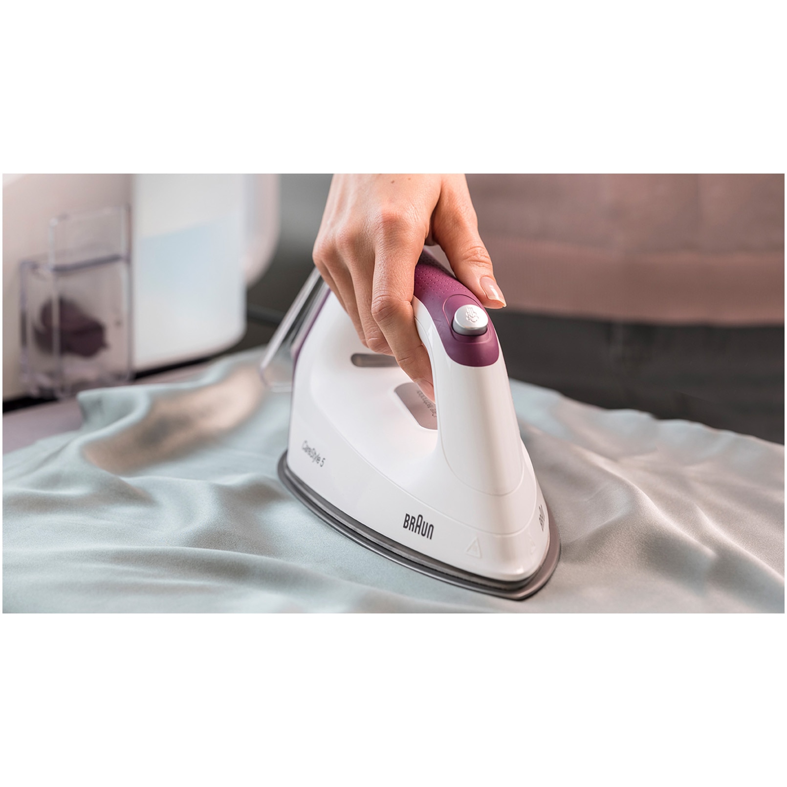 Парогенератор Braun CareStyle 5 IS5155WH, 7.5 бара, Променлива пара 125 ...