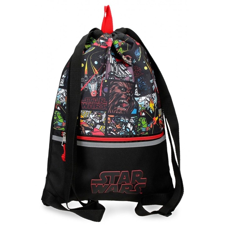 Sac sport baieti, Star Wars Galactic Team, multicolor 35x46 cm