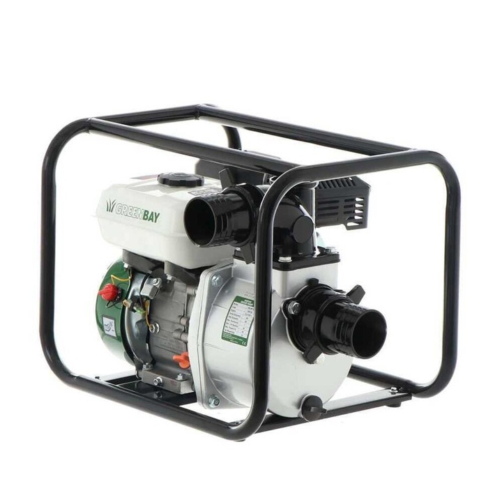 Motopompa pentru irigatii Greenbay GB-WP 80, 3inch, adancime 7m, inaltime 30m, 7CP, 933 l/min, benzina, 4 timpi