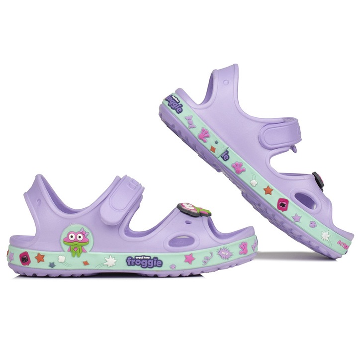 Детски сандали Coqui, Пластмасови, Лилави, Розово, 20-21 EU