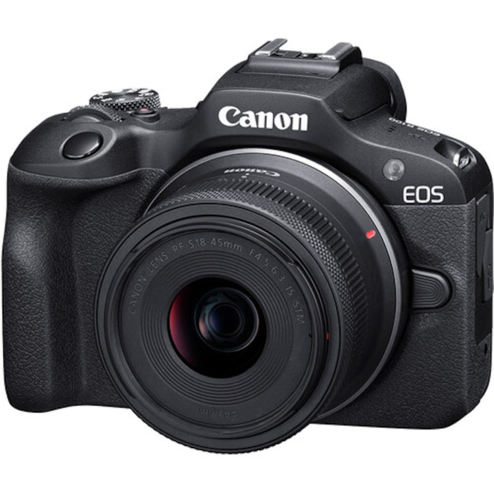 Aparat foto Mirrorless Canon EOS R100 + RF-S 18-45mm f/4.5-6.3 IS STM
