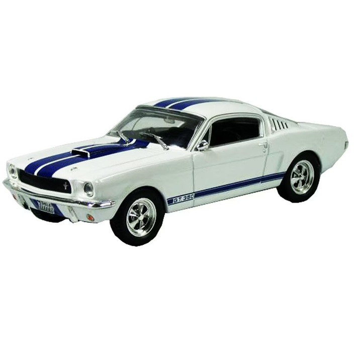 Kinsmart 1:34 Shelby GT-500 fém modell, 12 cm, Fehér