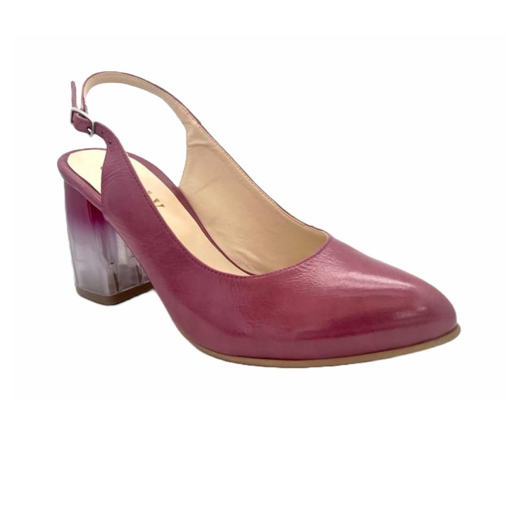Pantofi dama, decupat la spate, mov