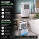 Dezumidificator si purificator aer Freezy Air® Dry Pro 20L, functie swing, 180 m3/h, consum redus, uscare haine, filtru carbon activ, panou touch, timer, display digital, mod noapte, alb