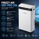 Dezumidificator si purificator aer Freezy Air® Dry Pro 20L, functie swing, 180 m3/h, consum redus, uscare haine, filtru carbon activ, panou touch, timer, display digital, mod noapte, alb